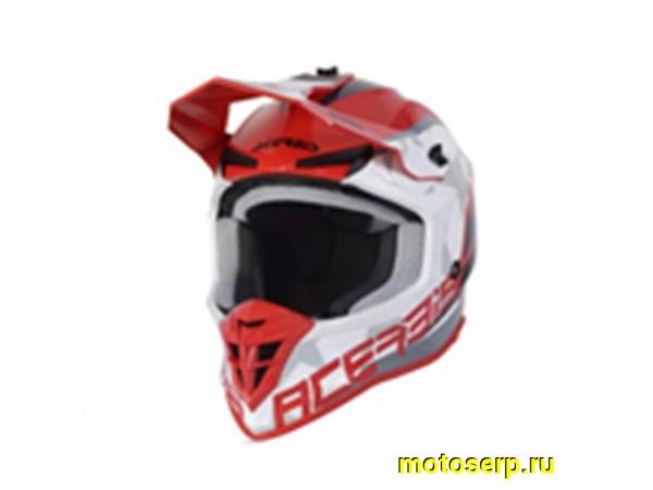 Купить  Шлем Кросс ACERBIS LINEAR  RED/WHITE  (S)  (шт)  (Progasi 0024473.343.062 купить с доставкой по Москве и России, цена, технические характеристики, комплектация фото  - motoserp.ru