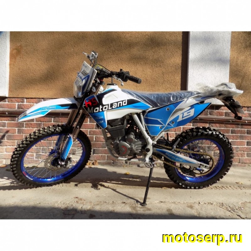 Купить  Мотоцикл Кросс/Эндуро Motoland XT 250 HS (ЭПТС) (репл Husqvarna-125), 21/18, 172FMM, 250сс, 4Т, 5 пер.,возд.охл, СИНИЙ  (шт) (ML 15362 (0 купить с доставкой по Москве и России, цена, технические характеристики, комплектация фото  - motoserp.ru