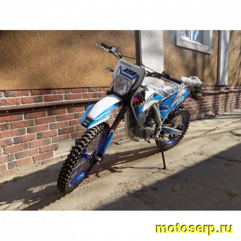 Купить  Мотоцикл Кросс/Эндуро Motoland XT 250 HS (ЭПТС) (репл Husqvarna-125), 21/18, 172FMM, 250сс, 4Т, 5 пер.,возд.охл, СИНИЙ  (шт) (ML 15362 (0 купить с доставкой по Москве и России, цена, технические характеристики, комплектация фото  - motoserp.ru