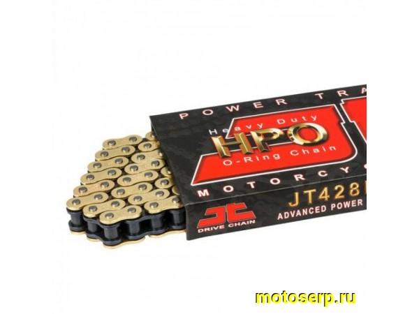 Купить  Цепь приводная (428х130) JTC 428HPO (G&B) 130 O-Ring/замок-защелка (до 250ссm) JTC428HPOGB130SL JP(шт) купить с доставкой по Москве и России, цена, технические характеристики, комплектация фото  - motoserp.ru