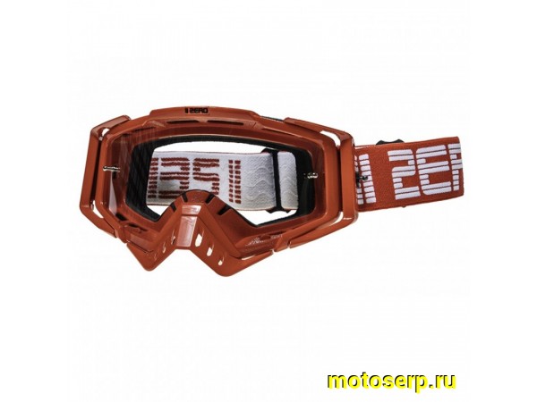 Купить  Очки мото Кросс IIZERO красная с прозрачной линзой (шт) (0 купить с доставкой по Москве и России, цена, технические характеристики, комплектация фото  - motoserp.ru