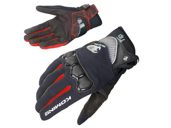 Купить  Перчатки KOMINE GK-162 3D Protected Mesh Gloves текстильные мотоперчатки черный/красный, р. XL (пар) (0 купить с доставкой по Москве и России, цена, технические характеристики, комплектация фото  - motoserp.ru