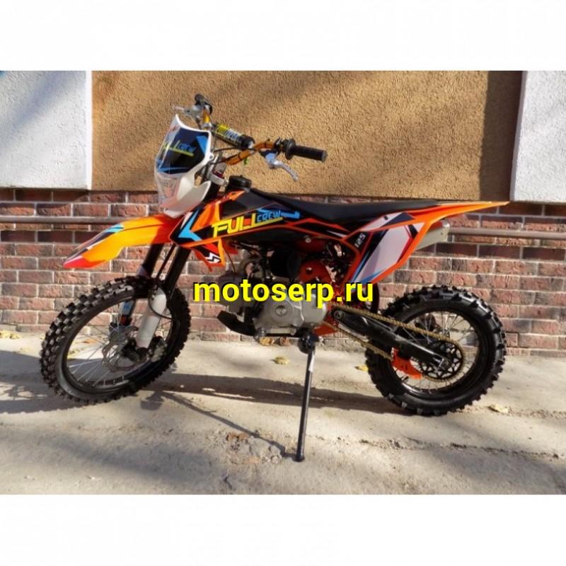 Купить  ====Питбайк Full Crew 125е (спортинв), 17/14, 4T, 125сс, фара, электро/кикстар., вилка перев., диск/диск (шт) (Hasky купить с доставкой по Москве и России, цена, технические характеристики, комплектация фото  - motoserp.ru