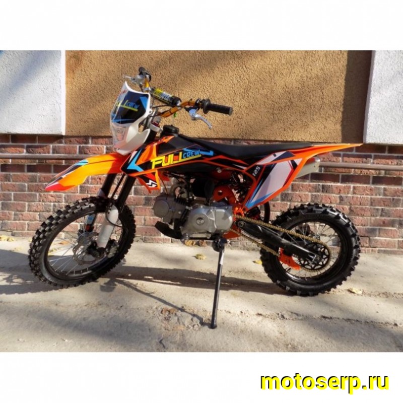 Купить  ====Питбайк Full Crew 125е (спортинв), 17/14, 4T, 125сс, фара, электро/кикстар., вилка перев., диск/диск (шт) (Hasky купить с доставкой по Москве и России, цена, технические характеристики, комплектация фото  - motoserp.ru