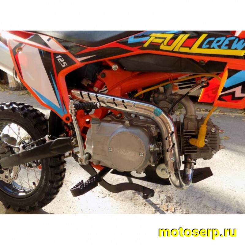 Купить  ====Питбайк Full Crew 125е (спортинв), 17/14, 4T, 125сс, фара, электро/кикстар., вилка перев., диск/диск (шт) (Hasky купить с доставкой по Москве и России, цена, технические характеристики, комплектация фото  - motoserp.ru