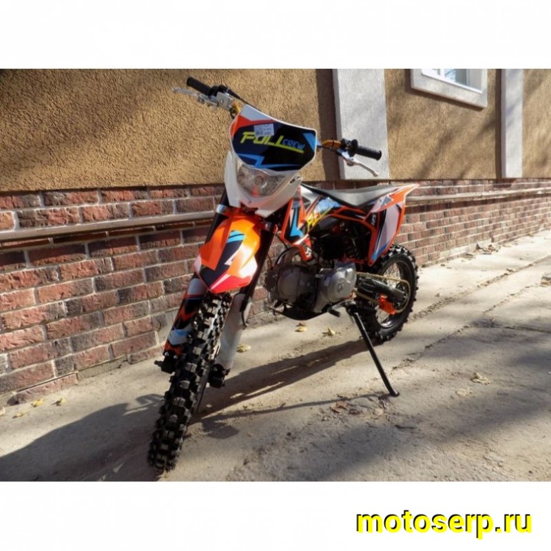 Купить  ====Питбайк Full Crew 125е (спортинв), 17/14, 4T, 125сс, фара, электро/кикстар., вилка перев., диск/диск (шт) (Hasky купить с доставкой по Москве и России, цена, технические характеристики, комплектация фото  - motoserp.ru