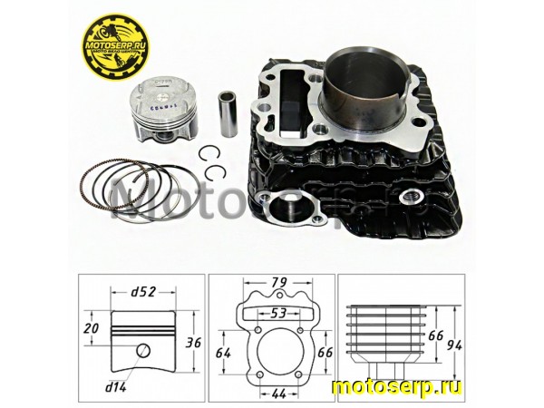 Купить  ЦПГ, поршневая группа BAJAJ NS125 (шт) (BAJAJ 36JD0080 купить с доставкой по Москве и России, цена, технические характеристики, комплектация фото  - motoserp.ru