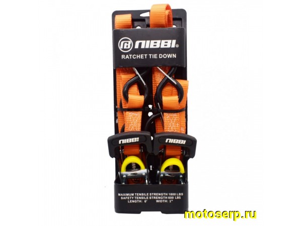 Купить  Стропы универсальные (стяжки) для крепления мотоцикла NIBBI Оранжевый (шт) (Regul 108569-2 купить с доставкой по Москве и России, цена, технические характеристики, комплектация фото  - motoserp.ru