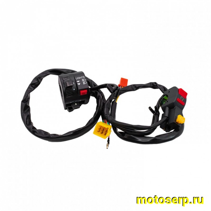 Купить  Переключатели руля (ПК) блок переключателя (5+2, 9+1+2) Питбайк, CG150/CB250, 250GY-5 (пара) (Regul 118750-010000 (Regul 1187500-011000 (MT B-957 купить с доставкой по Москве и России, цена, технические характеристики, комплектация фото  - motoserp.ru