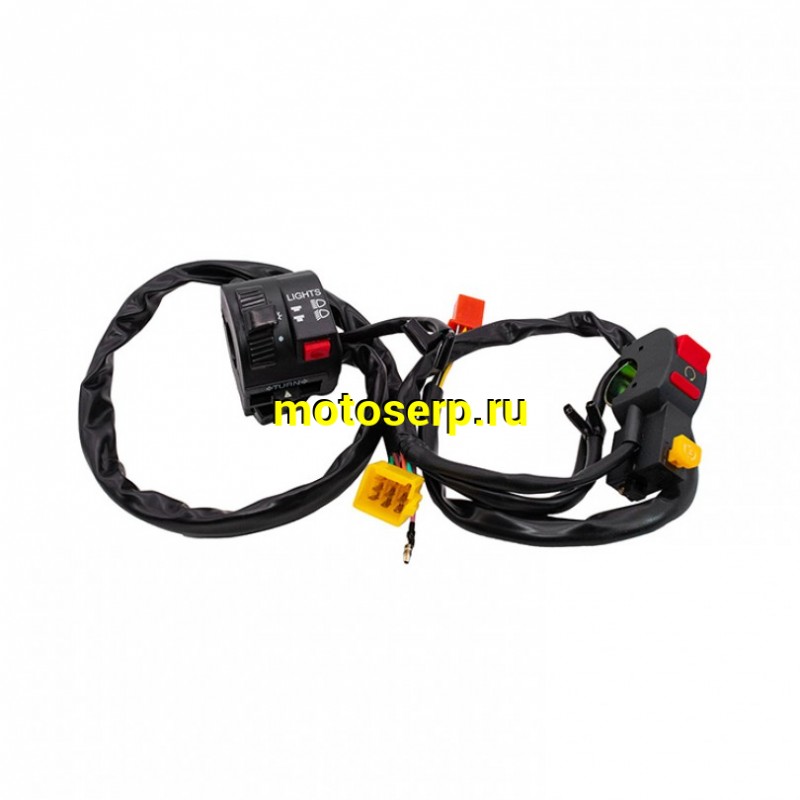 Купить  Переключатели руля (ПК) блок переключателя (5+2, 9+1+2) Питбайк, CG150/CB250, 250GY-5 (пара) (Regul 118750-010000 (Regul 1187500-011000 (MT B-957 купить с доставкой по Москве и России, цена, технические характеристики, комплектация фото  - motoserp.ru