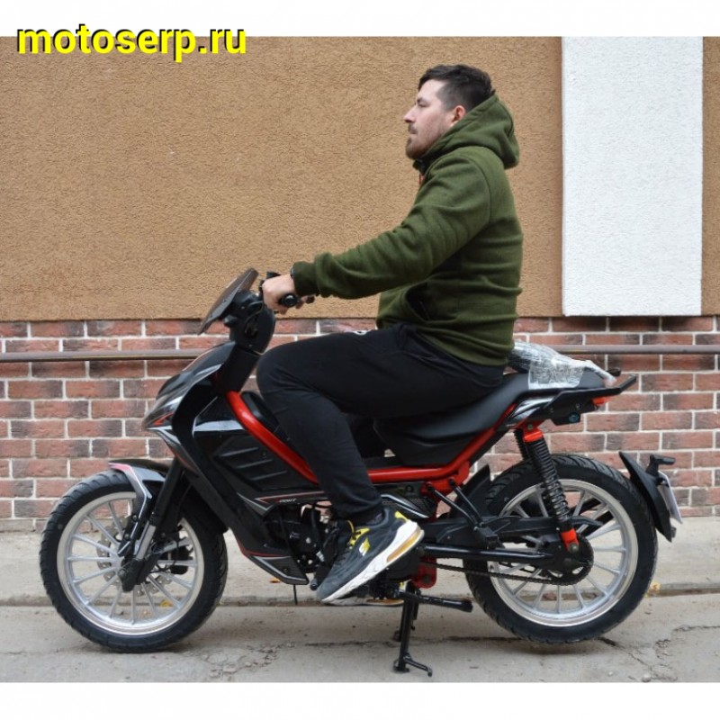 Купить  ====Мопед Millennium Delta Sport-L (Милленниум Дельта Спорт)  4Т; кол 16". широкие литые; механика, эл. старт; .(зал) (шт) 0110 (ТехМаркет купить с доставкой по Москве и России, цена, технические характеристики, комплектация фото  - motoserp.ru