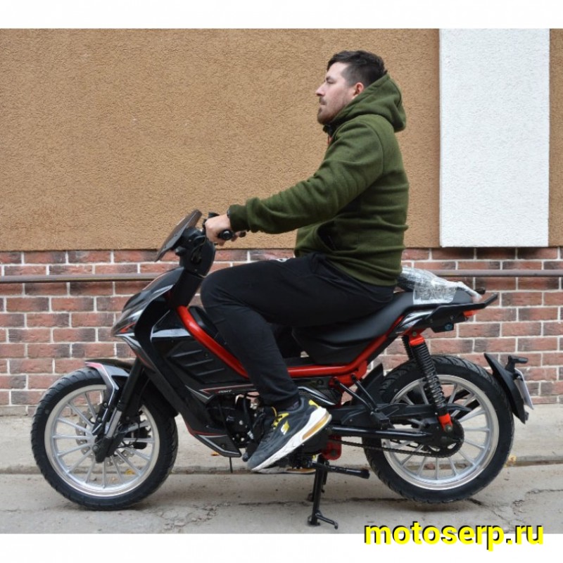 Купить  ====Мопед Millennium Delta Sport-L (Милленниум Дельта Спорт)  4Т; кол 16". широкие литые; механика, эл. старт; .(зал) (шт) 0110 (ТехМаркет купить с доставкой по Москве и России, цена, технические характеристики, комплектация фото  - motoserp.ru