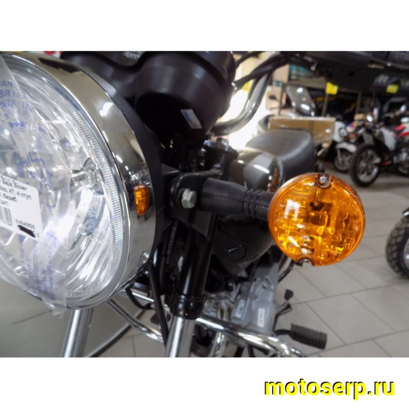 Купить  ====Мотоцикл Bajaj Boxer 100ES 100сс, 4Т, 4 ступ мех. КПП, бараб. тормоз (шт) купить с доставкой по Москве и России, цена, технические характеристики, комплектация фото  - motoserp.ru