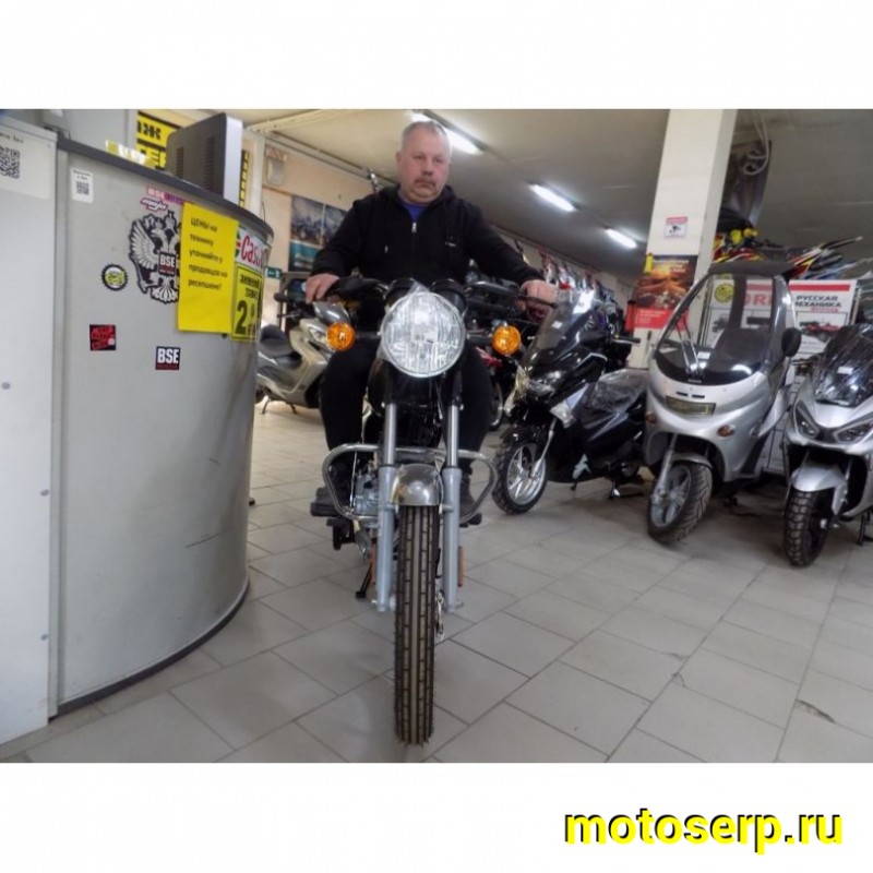 Купить  ====Мотоцикл Bajaj Boxer 100ES 100сс, 4Т, 4 ступ мех. КПП, бараб. тормоз (шт) купить с доставкой по Москве и России, цена, технические характеристики, комплектация фото  - motoserp.ru
