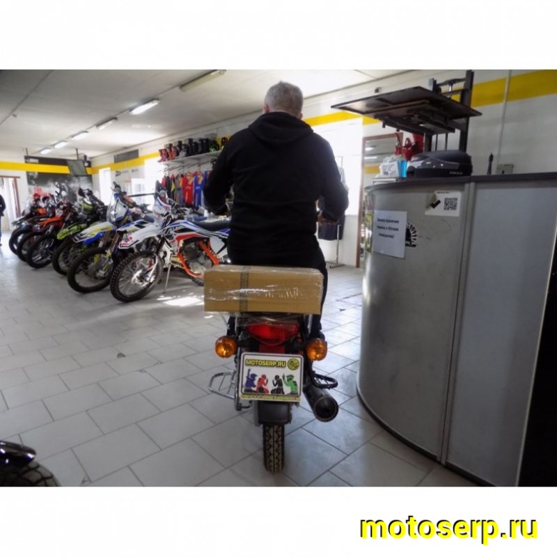 Купить  ====Мотоцикл Bajaj Boxer 100ES 100сс, 4Т, 4 ступ мех. КПП, бараб. тормоз (шт) купить с доставкой по Москве и России, цена, технические характеристики, комплектация фото  - motoserp.ru