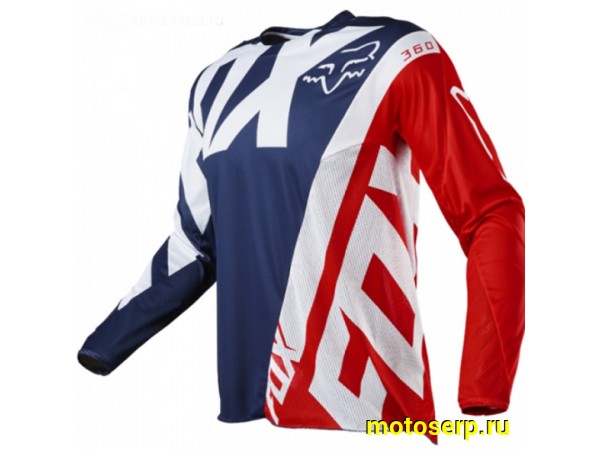 Купить  Джерси (футболка для мотокросса) Fox 180/360 Creo красно-синий XL (шт) (0 купить с доставкой по Москве и России, цена, технические характеристики, комплектация фото  - motoserp.ru
