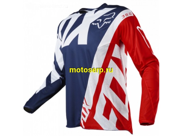 Купить  Джерси (футболка для мотокросса) Fox 180/360 Creo красно-синий XL (шт) (0 купить с доставкой по Москве и России, цена, технические характеристики, комплектация фото  - motoserp.ru