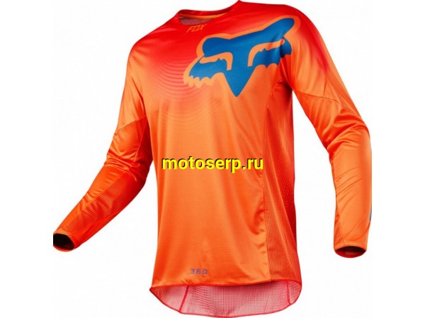 Купить  Джерси (футболка для мотокросса) Fox 180/360 Viza оранжевый/черный L (шт) (0 купить с доставкой по Москве и России, цена, технические характеристики, комплектация фото  - motoserp.ru
