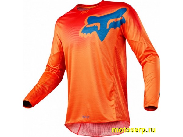 Купить  Джерси (футболка для мотокросса) Fox 180/360 Viza оранжевый/черный XL (шт) (0 купить с доставкой по Москве и России, цена, технические характеристики, комплектация фото  - motoserp.ru