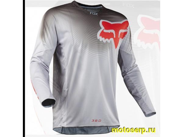 Купить  Джерси (футболка для мотокросса) Fox 180/360 Viza черный/серый/лого красный 2XL (шт) (0 купить с доставкой по Москве и России, цена, технические характеристики, комплектация фото  - motoserp.ru