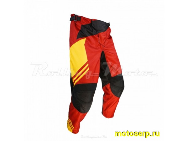 Купить  Штаны для мотокросса ATAKI Rampage коричневый/желтый  р-р XL  (шт)  (SM 930-1750 купить с доставкой по Москве и России, цена, технические характеристики, комплектация фото  - motoserp.ru