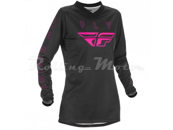 Купить  Джерси (футболка для мотокросса) FLY RACING WOMEN'S F-16 (2021) (женская) черный/розовый L (шт) (0 купить с доставкой по Москве и России, цена, технические характеристики, комплектация фото  - motoserp.ru