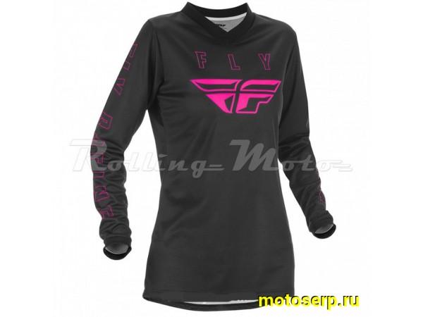 Купить  Джерси (футболка для мотокросса) FLY RACING WOMEN'S F-16 (2021) (женская) черный/розовый L (шт) (0 купить с доставкой по Москве и России, цена, технические характеристики, комплектация фото  - motoserp.ru