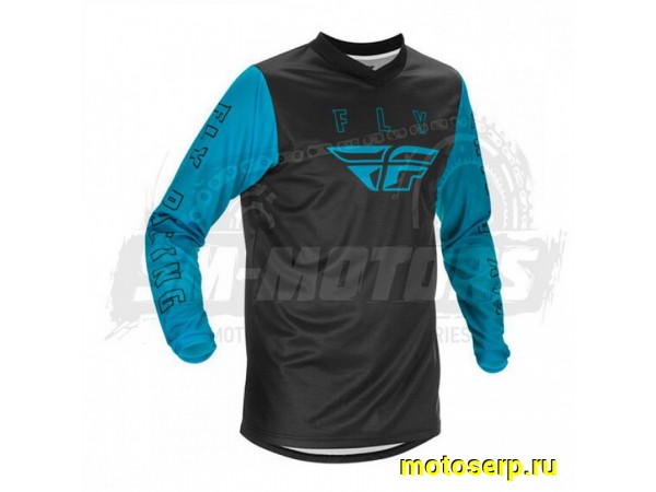 Купить  Джерси (футболка для мотокросса) FLY RACING F-16 синий/черный (YX) (детская) 2021 (шт)  (0 купить с доставкой по Москве и России, цена, технические характеристики, комплектация фото  - motoserp.ru