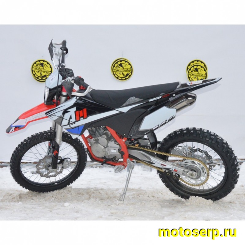 Купить  Мотоцикл Кросс/Эндуро Apollo Thunder 250 (спортинв), 21/18, 250сс, 166FMM, возд. охлажд (шт) (Li-Ya купить с доставкой по Москве и России, цена, технические характеристики, комплектация фото  - motoserp.ru