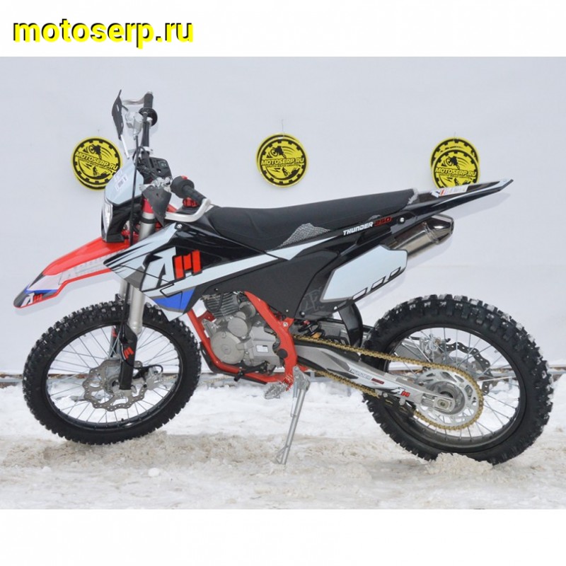 Купить  Мотоцикл Кросс/Эндуро Apollo Thunder 250 (спортинв), 21/18, 250сс, 166FMM, возд. охлажд (шт) (Li-Ya купить с доставкой по Москве и России, цена, технические характеристики, комплектация фото  - motoserp.ru