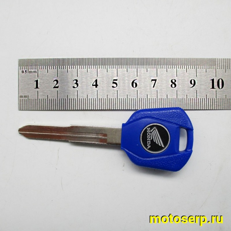 Купить  Ключ замка зажигания (ЗАГОТОВКА) HONDA (синий)  (шт)  (ANKON 010614 купить с доставкой по Москве и России, цена, технические характеристики, комплектация фото  - motoserp.ru