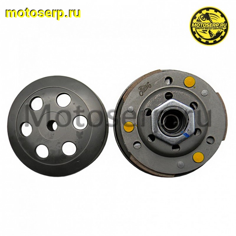 Купить  Сцепление центробежное в сб. (вариатор задний) Honda DIO AF34/48/51/56 и др. (CN) (щека D-117mm, барабан d-107mm 22зуб.) (шт) (R1 (ANKON 009708 купить с доставкой по Москве и России, цена, технические характеристики, комплектация фото  - motoserp.ru