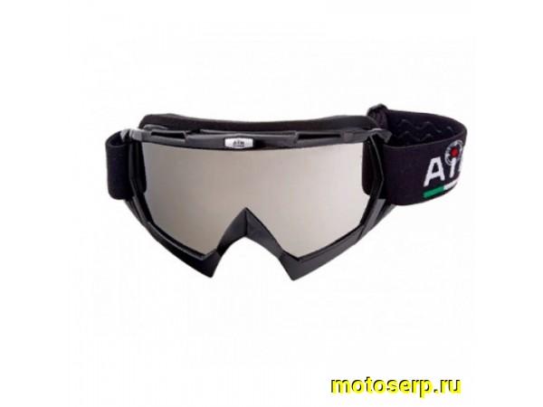Купить  Очки мото Кросс AiM 634-100 Black Glossy (шт) (AIM 634-100 купить с доставкой по Москве и России, цена, технические характеристики, комплектация фото  - motoserp.ru
