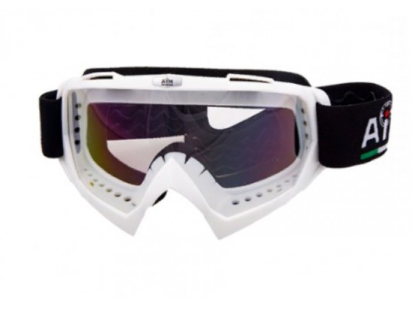 Купить  Очки мото Кросс AiM 634-700 White (шт) (AIM 634-700 купить с доставкой по Москве и России, цена, технические характеристики, комплектация фото  - motoserp.ru
