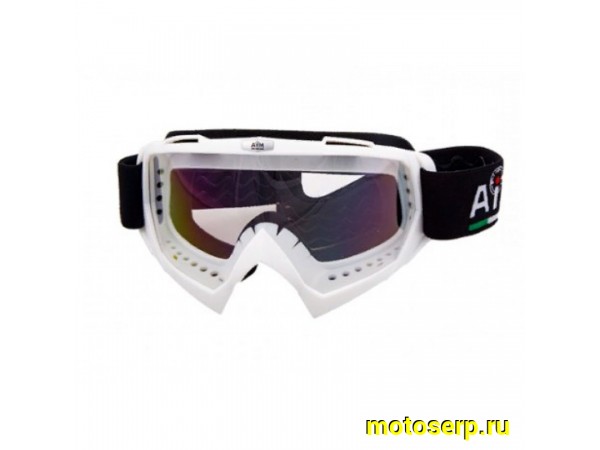 Купить  Очки мото Кросс AiM 634-700 White (шт) (AIM 634-700 купить с доставкой по Москве и России, цена, технические характеристики, комплектация фото  - motoserp.ru