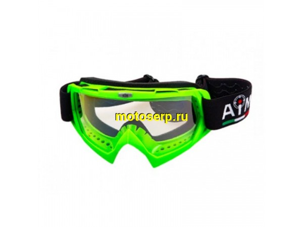 Купить  Очки мото Кросс AiM 634-600 Green (шт) (AIM 634-600 купить с доставкой по Москве и России, цена, технические характеристики, комплектация фото  - motoserp.ru