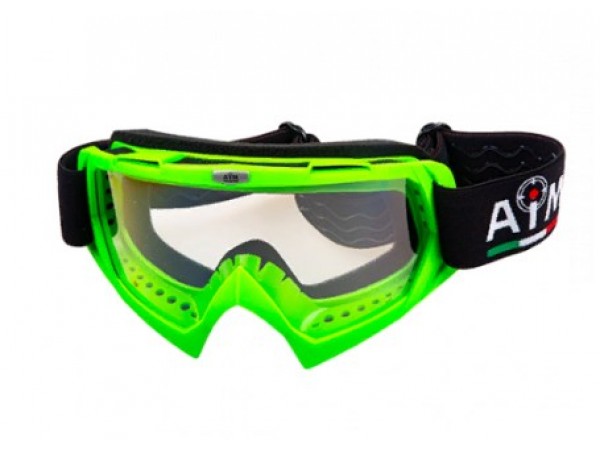 Купить  Очки мото Кросс AiM 634-600 Green (шт) (AIM 634-600 купить с доставкой по Москве и России, цена, технические характеристики, комплектация фото  - motoserp.ru
