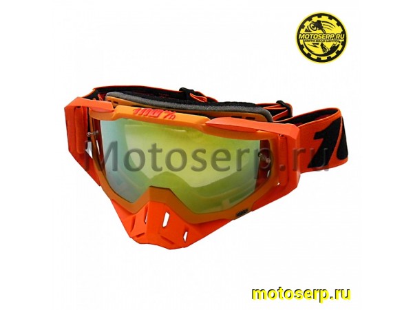 Купить  Очки мото Кросс 100% STRATA MX Goggle Orange (шт) (Кокурин купить с доставкой по Москве и России, цена, технические характеристики, комплектация фото  - motoserp.ru