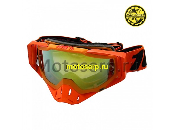 Купить  Очки мото Кросс 100% STRATA MX Goggle Orange (шт) (Кокурин купить с доставкой по Москве и России, цена, технические характеристики, комплектация фото  - motoserp.ru