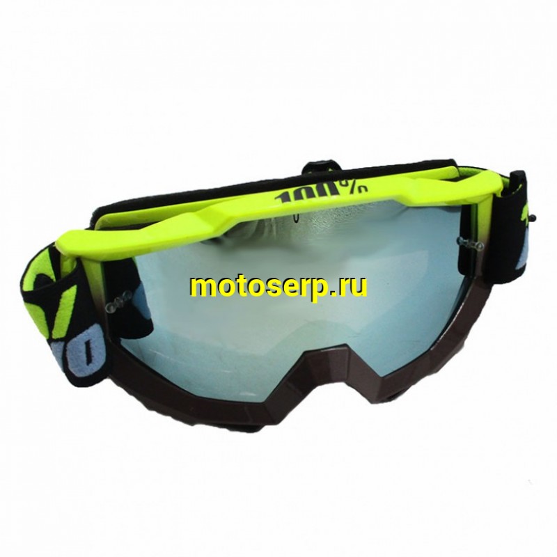 Купить  Очки мото Кросс 100% STRATA MX Replica Grey-Yellow (шт) (0 купить с доставкой по Москве и России, цена, технические характеристики, комплектация фото  - motoserp.ru