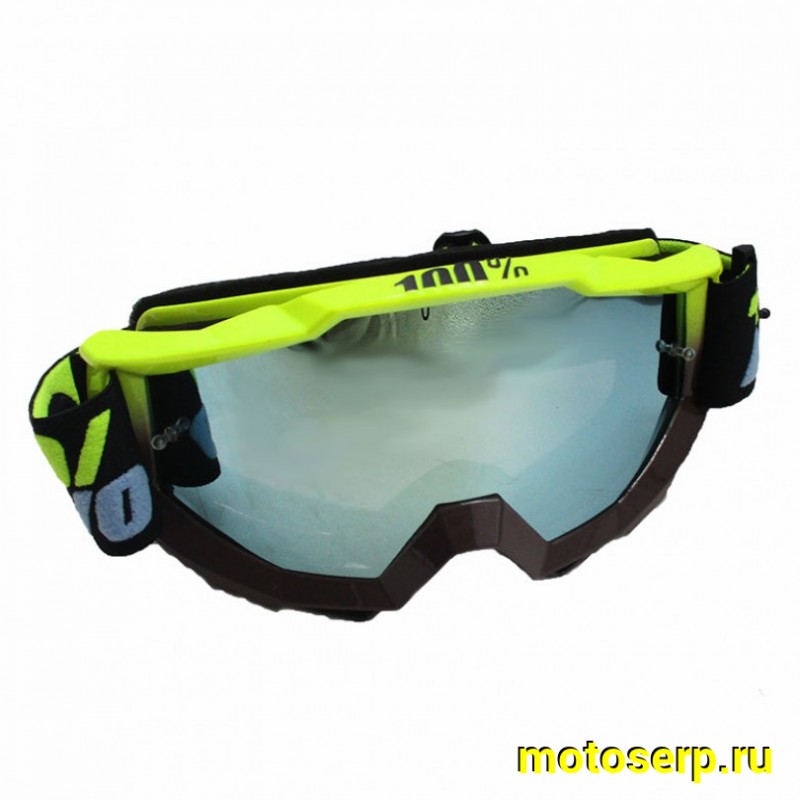 Купить  Очки мото Кросс 100% STRATA MX Replica Grey-Yellow (шт) (0 купить с доставкой по Москве и России, цена, технические характеристики, комплектация фото  - motoserp.ru