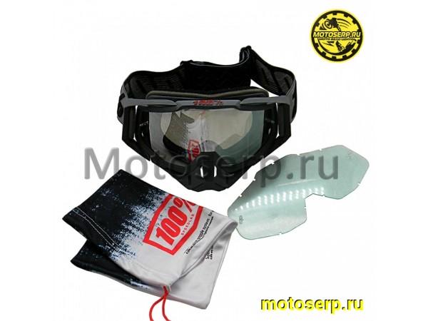 Купить  Очки мото Кросс 100% STRATA MX Goggle Black-Grey (шт) (Кокурин купить с доставкой по Москве и России, цена, технические характеристики, комплектация фото  - motoserp.ru
