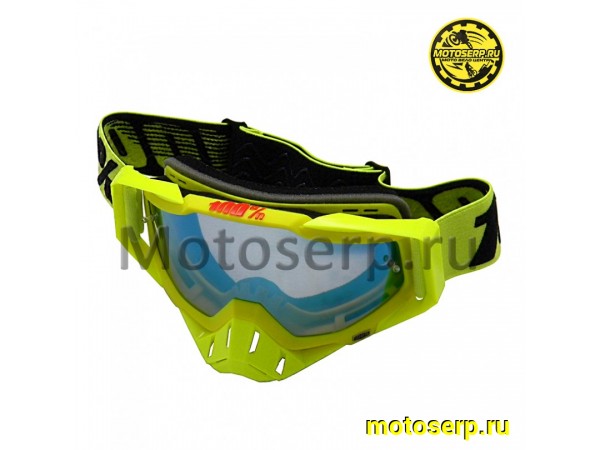 Купить  Очки мото Кросс 100% STRATA MX Goggle Yellow (шт) (Кокурин купить с доставкой по Москве и России, цена, технические характеристики, комплектация фото  - motoserp.ru