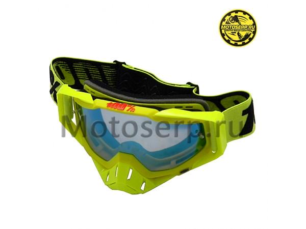 Купить  Очки мото Кросс 100% STRATA MX Goggle Yellow (шт) (Кокурин купить с доставкой по Москве и России, цена, технические характеристики, комплектация фото  - motoserp.ru