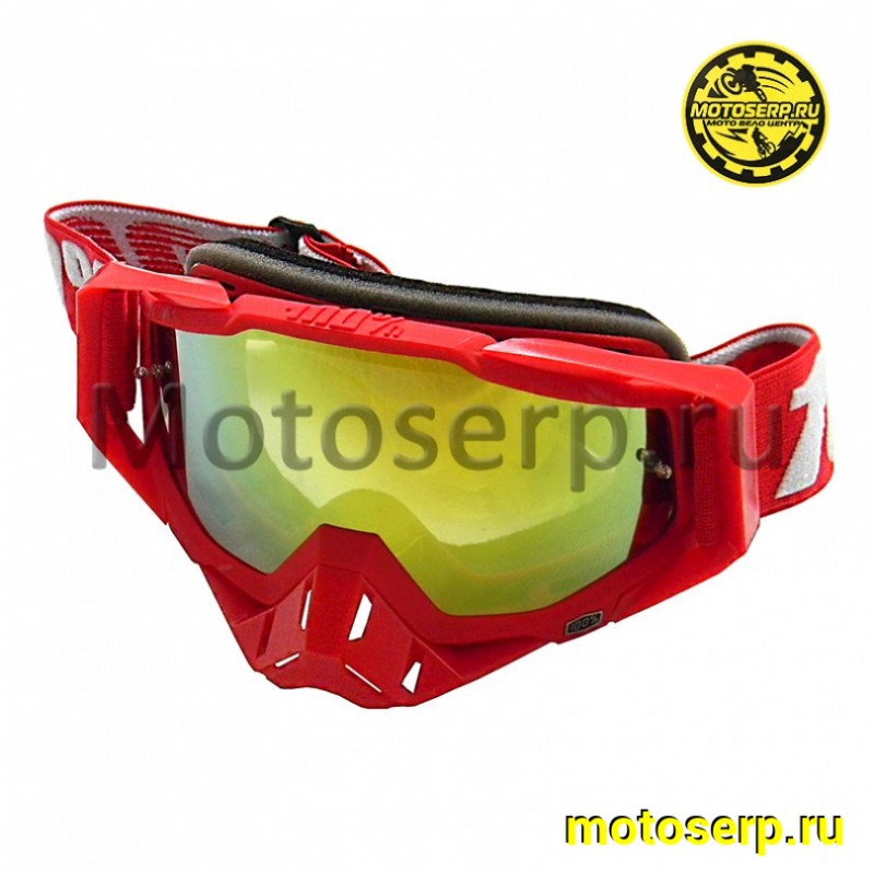 Купить  Очки мото Кросс 100% STRATA MX Goggle Red (шт) (Кокурин купить с доставкой по Москве и России, цена, технические характеристики, комплектация фото  - motoserp.ru