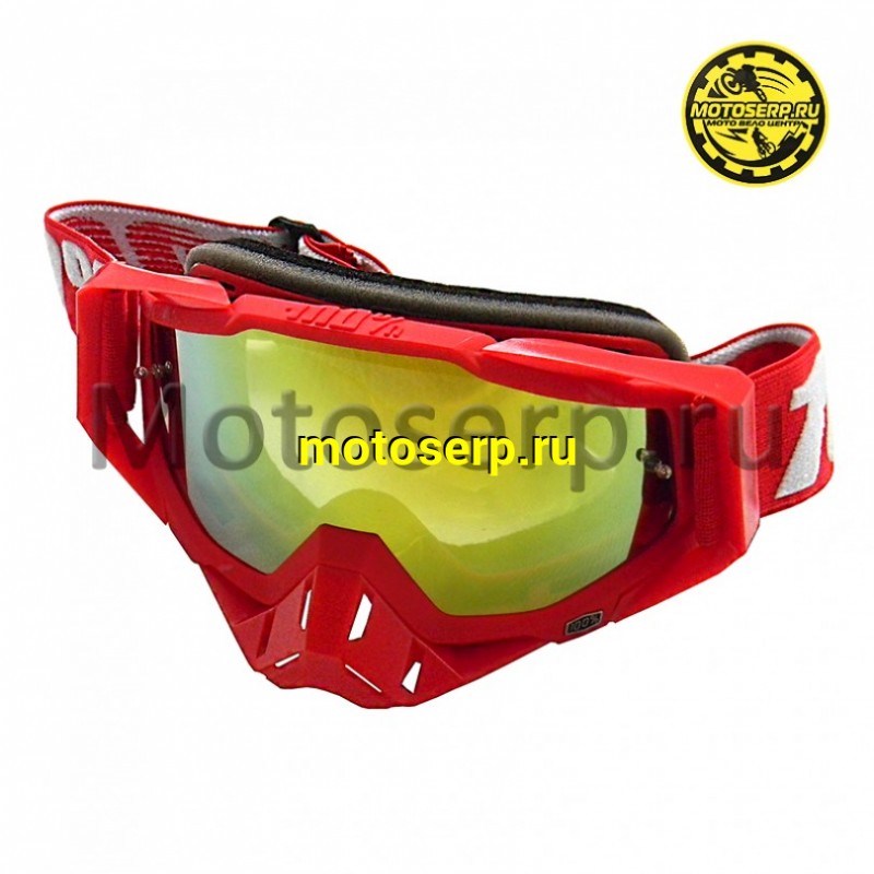 Купить  Очки мото Кросс 100% STRATA MX Goggle Red (шт) (Кокурин купить с доставкой по Москве и России, цена, технические характеристики, комплектация фото  - motoserp.ru