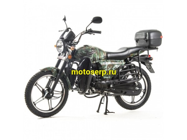 Купить  Мопед Motoland Альфа RX LUX 11 черный (А) (Альфа эр икс 50/110) 4Т; 50/110cc; колеса 17"литые; 4пер, эл. старт;  хром. тахом (шт) (ML 13439 купить с доставкой по Москве и России, цена, технические характеристики, комплектация фото  - motoserp.ru