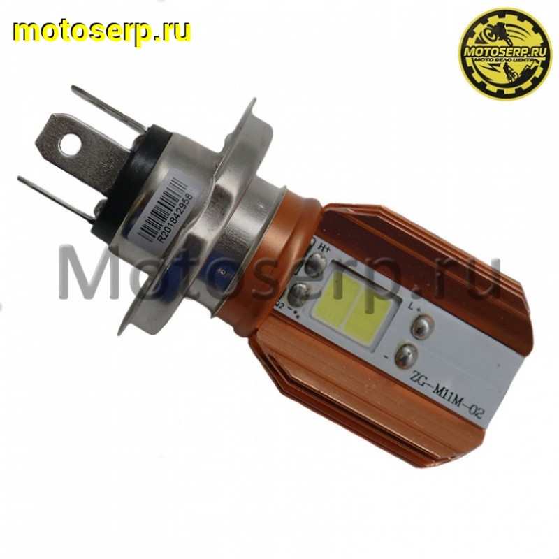 Купить  Лампа фары LED H4 (M11M) 9-18Вт/ 6000К (2-SMD диода); фары, светодиодная (c вентилятором охлаждения)  (шт)  (ANKON 004921 купить с доставкой по Москве и России, цена, технические характеристики, комплектация фото  - motoserp.ru