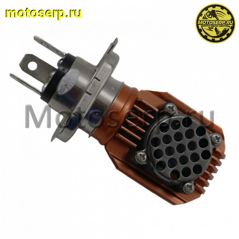 Купить  Лампа фары LED H4 (M11M) 9-18Вт/ 6000К (2-SMD диода); фары, светодиодная (c вентилятором охлаждения)  (шт)  (ANKON 004921 купить с доставкой по Москве и России, цена, технические характеристики, комплектация фото  - motoserp.ru