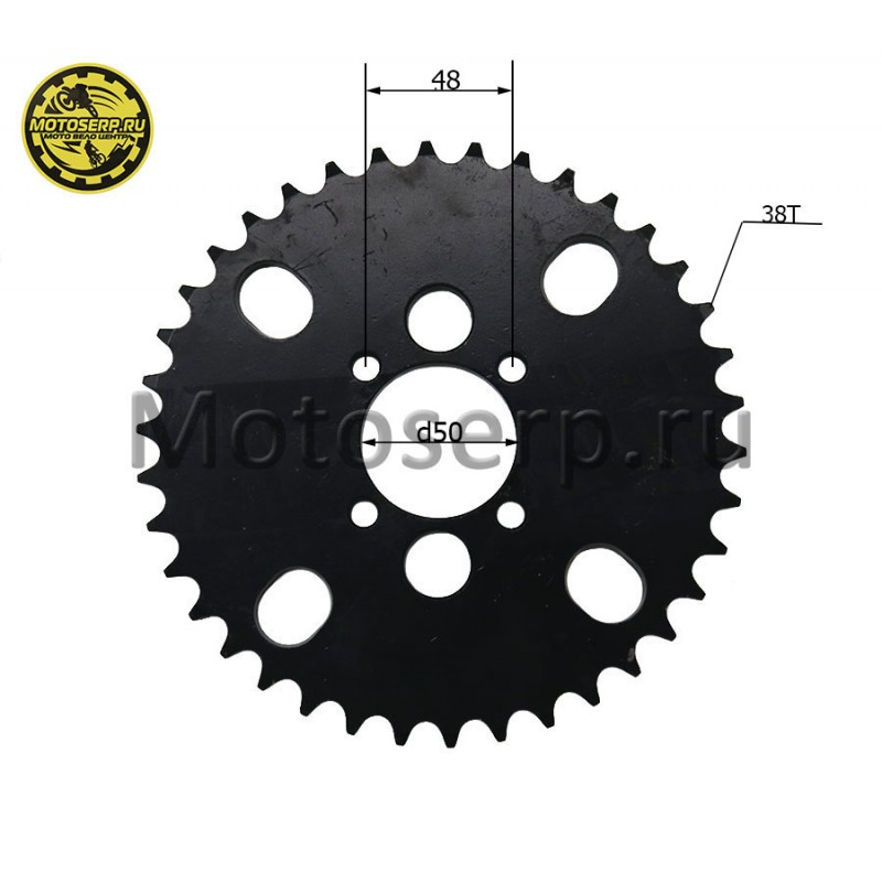 Купить  Звезда ведомая голая (венец) (530-38) (530-38T D-50mm, 4x48mm) ATV WILD TRACK и др. (шт) (ML 12990 (MOTAX купить с доставкой по Москве и России, цена, технические характеристики, комплектация фото  - motoserp.ru